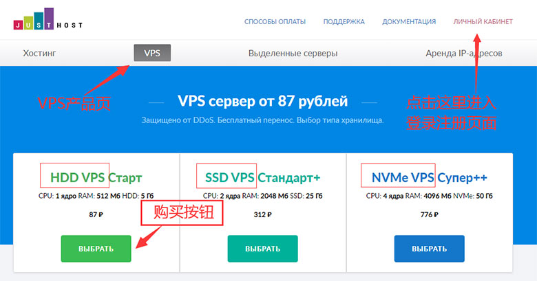 justhost.ru VPS
