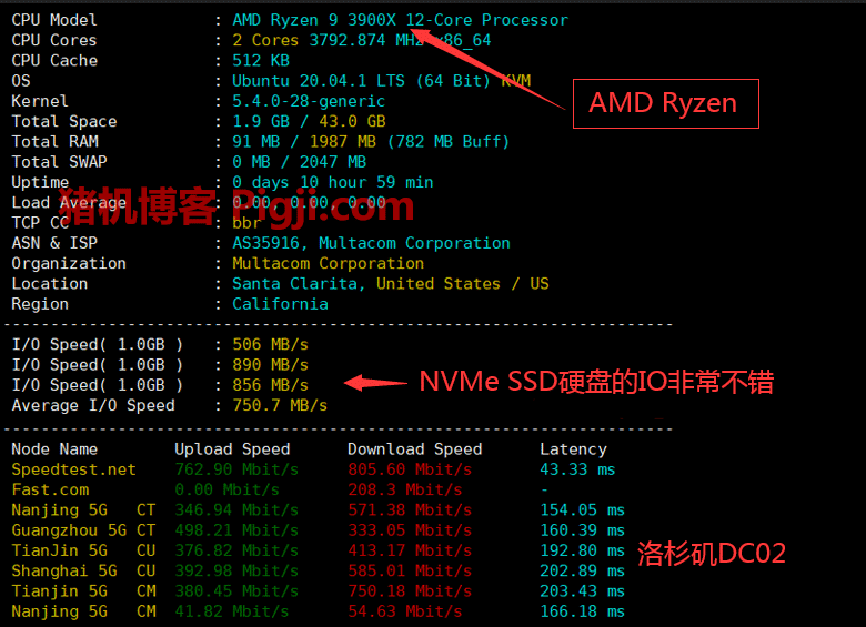 racknerd AMD 评测